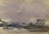Alexander Hunter, Steamboat on the Clyde, Duntocher, Scotland – 1873 watercolour
