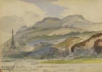 Alexander Hunter, Steamboat on the Clyde, Duntocher, Scotland – 1873 watercolour