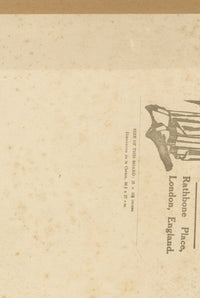 Young Girl with Her Doll – Original early 20th-century watercolour painting