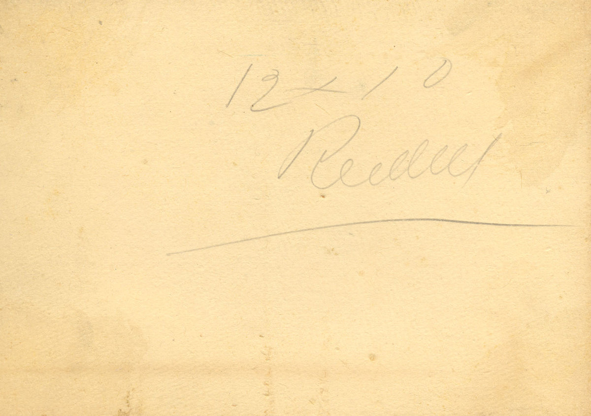 Emperor William I Mounting near Hamburg, Germany – C19th watercolour painting