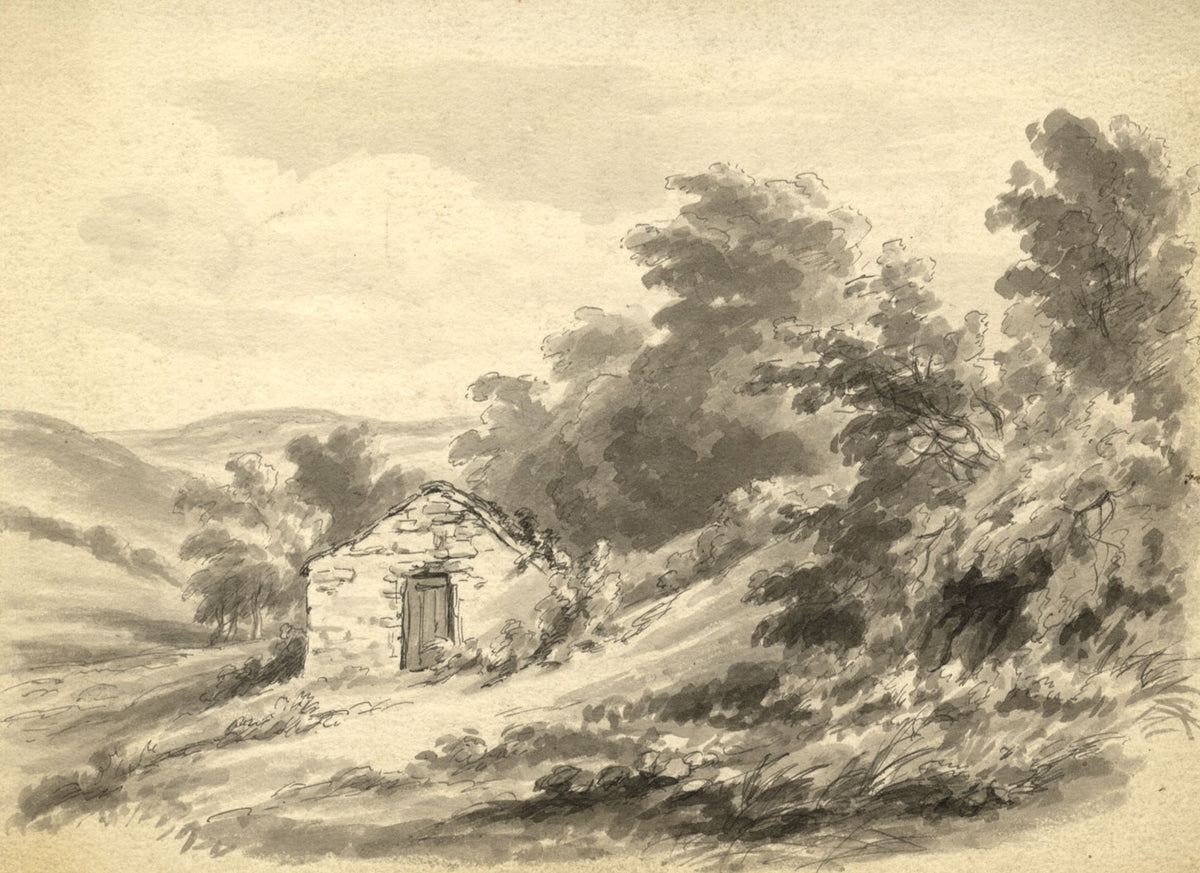 Stone Cottage near Hastings, Sussex – mid-19th-century watercolour painting