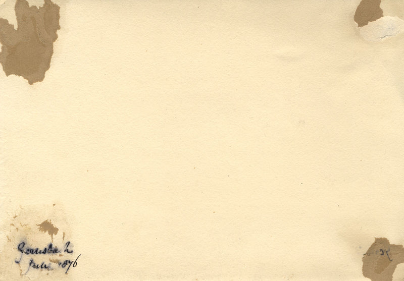 Figures by River Murg, Gernsbach, Black Forest, Germany – 1876 watercolour