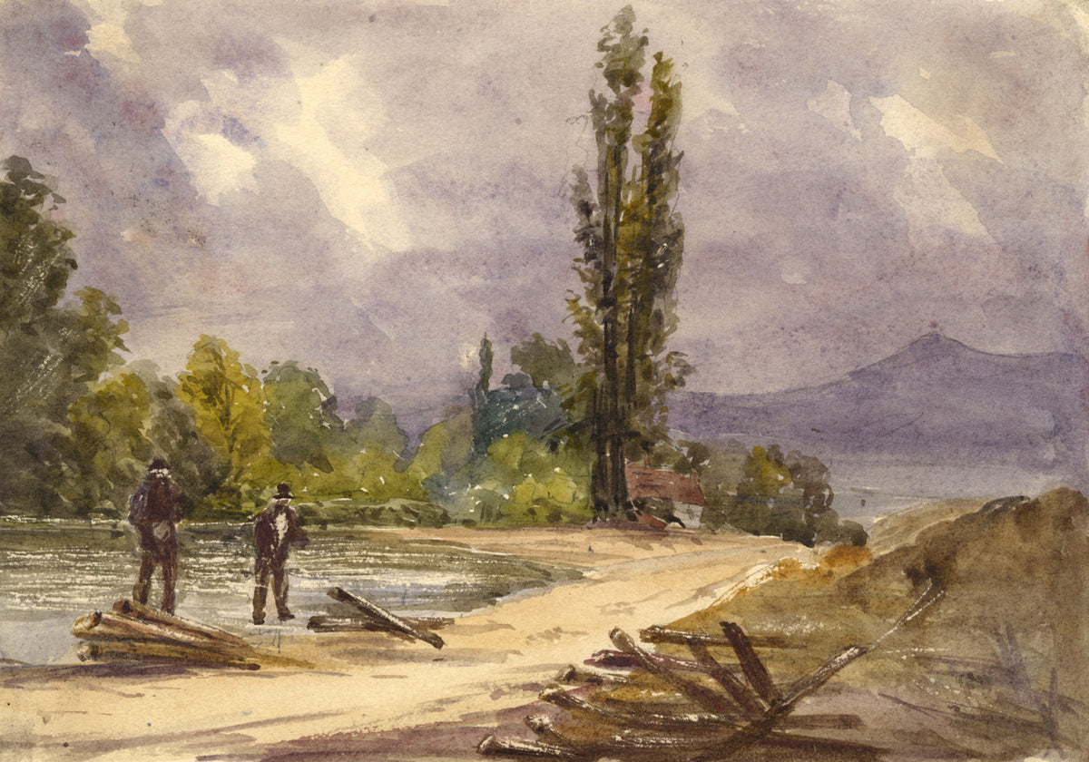 House at Gernsbach, Black Forest, Germany – Original 1876 watercolour painting