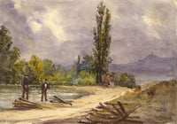 House at Gernsbach, Black Forest, Germany – Original 1876 watercolour painting