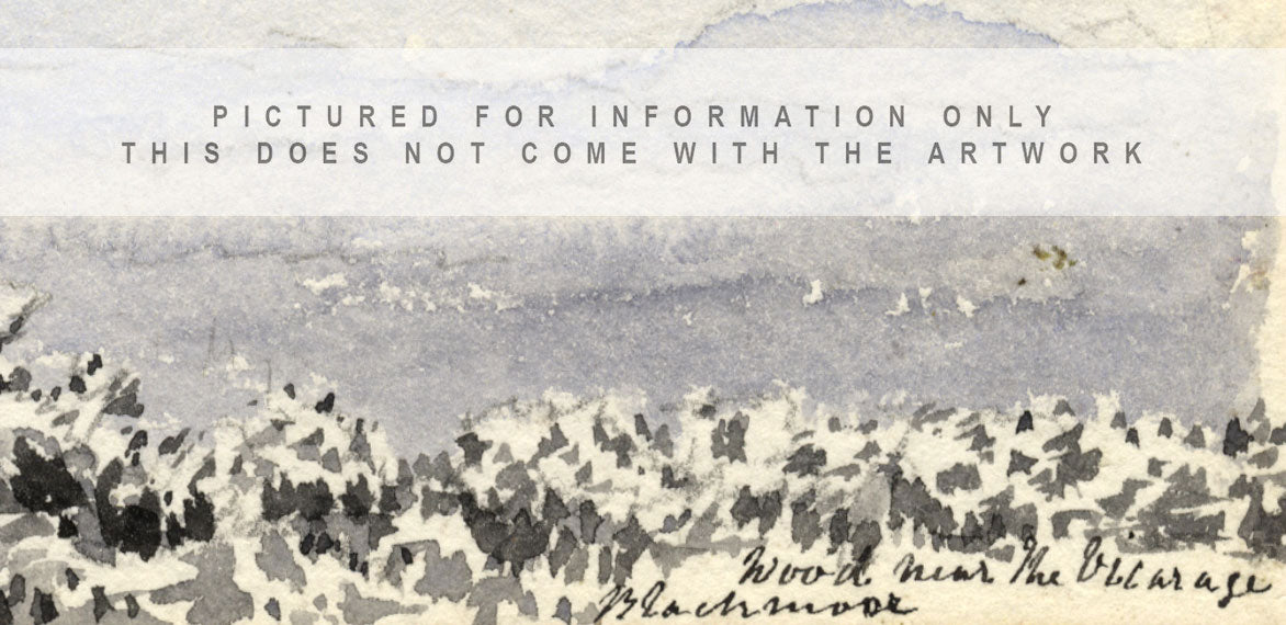 Emily Bruce, Bosco vicino alla canonica, Blackmoor, Hampshire – acquerello del 1889