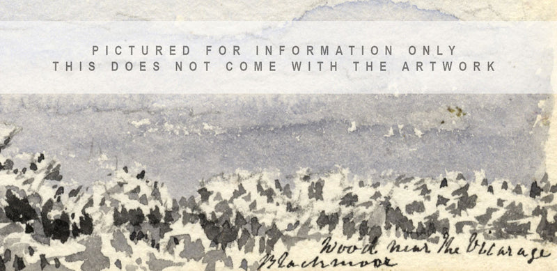 Emily Bruce, Bosco vicino alla canonica, Blackmoor, Hampshire – acquerello del 1889