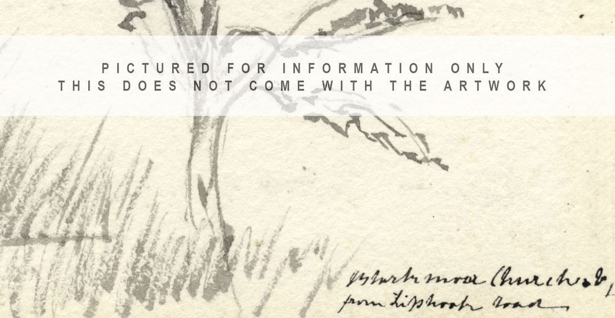 Emily Bruce, Blackmoor Church from Liphook Road, Hampshire – 1889 watercolour