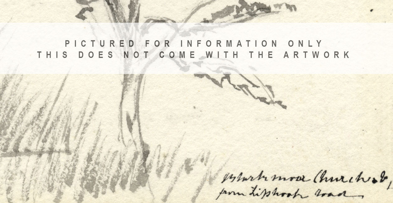 Emily Bruce, Blackmoor Church from Liphook Road, Hampshire – 1889 watercolour