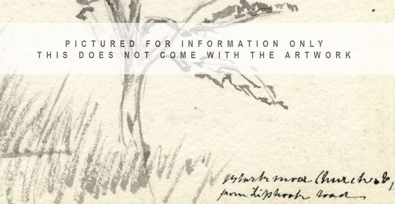 Emily Bruce, Blackmoor Church from Liphook Road, Hampshire – 1889 watercolour