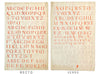 Ellen M. Murray Thomson, Original 1910s Arts & Crafts Calligraphy Alphabets Pair