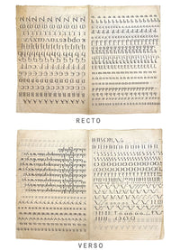 Ellen M. Murray Thomson, Original 1910s Arts & Crafts Calligraphy Alphabets Pair