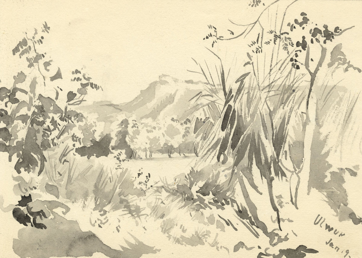 Etta Fraser, Ulwur (Alwar), Rajasthan, India – late C19th watercolour painting