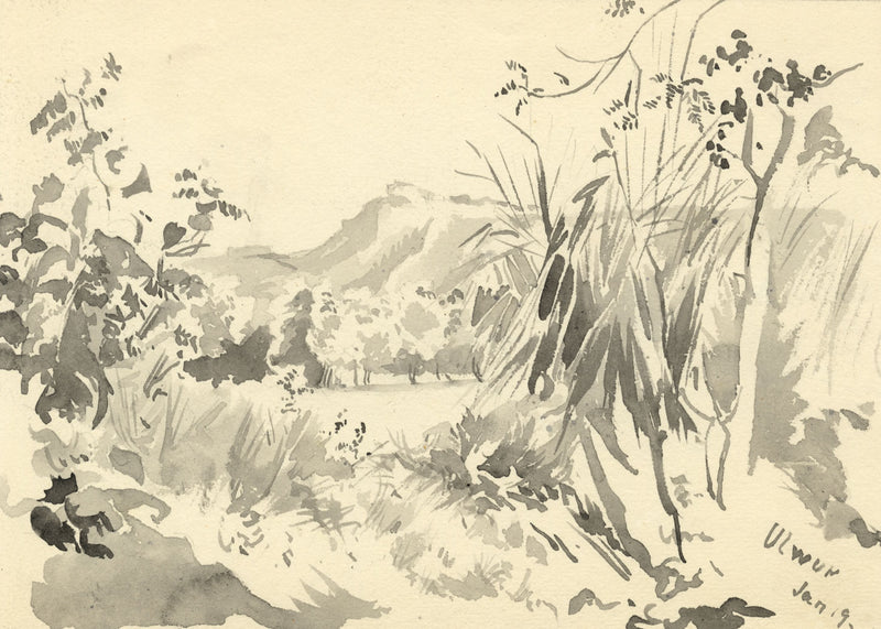 Etta Fraser, Ulwur (Alwar), Rajasthan, India – late C19th watercolour painting