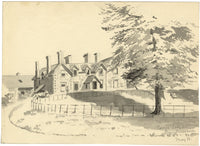 Etta Fraser, Corrie Lodge House, Dumfriesshire – 1893 watercolour painting