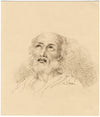 J. Clay, St Peter Penitent after Guido Reni – early 19th-century ink drawing