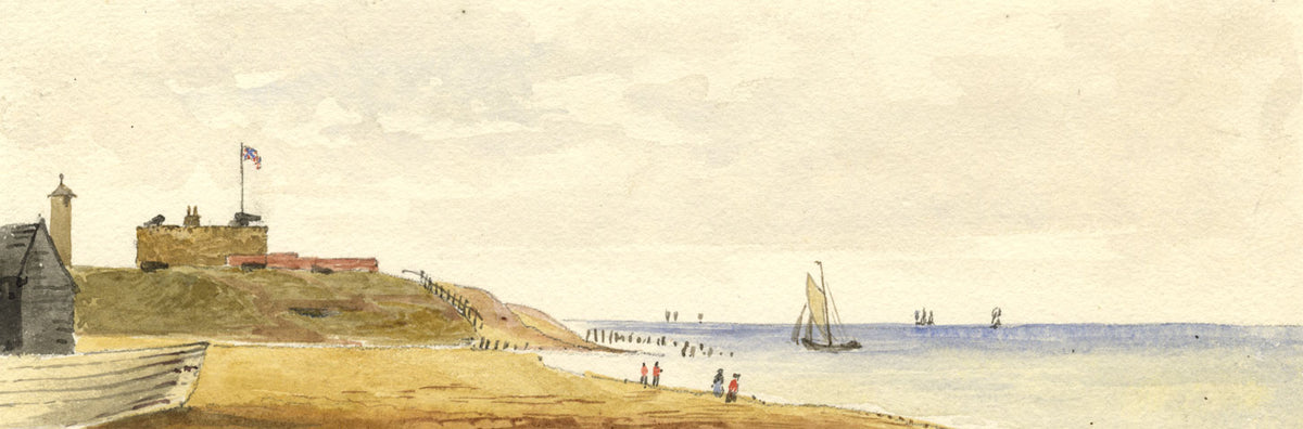 Georgiana Nicholls, Southsea Castle, Portsea Island, Hants – c.1847 watercolour