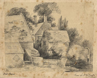 Sir William Elsdale, Old Cromer, Norfolk – 19th-century charcoal drawing