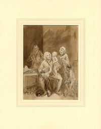 John Masey Wright OWS, Visita al nonno – acquerello di inizio XIX secolo