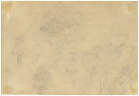 G. Cervelli, World War One French Satirical Caricature – 1910s charcoal drawing