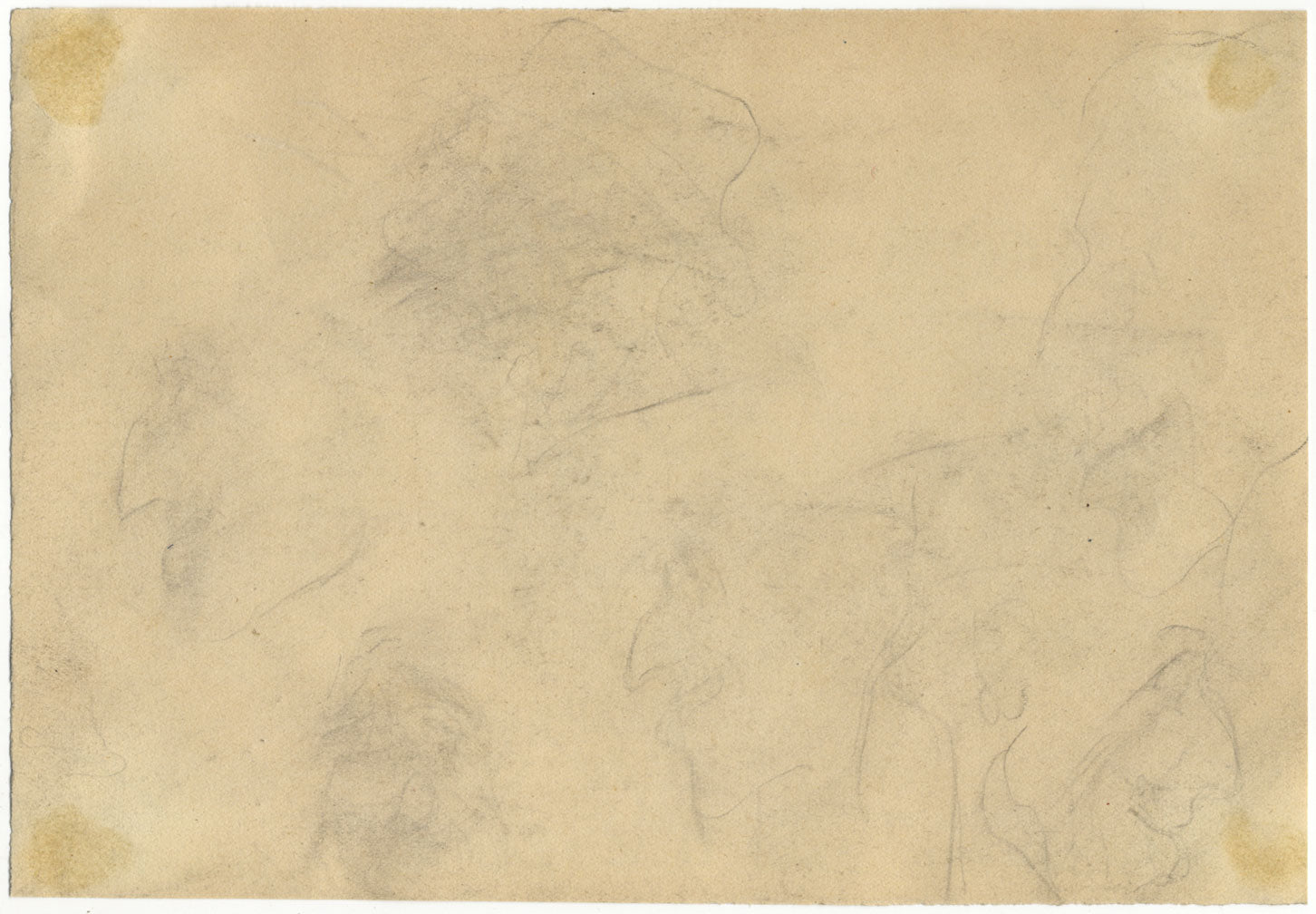 G. Cervelli, World War One French Satirical Caricature – 1910s charcoal drawing