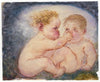 G. Cervelli, Fighting Babies 'La discorde' Cartoon – 1910s watercolour painting
