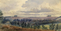 M. Conway, Kingstanding from the Warren, Crowborough –1880s watercolour painting