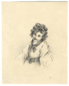 A Jersey Child – Original early 19th-century graphite drawing