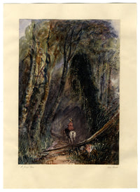 Jane Maude, A Jersey Lane – Dipinto ad acquerello originale dei primi anni del XIX secolo