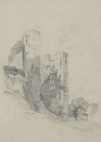 Kenilworth Castle Gatehouse, Warwickshire – early 19th-century graphite drawing