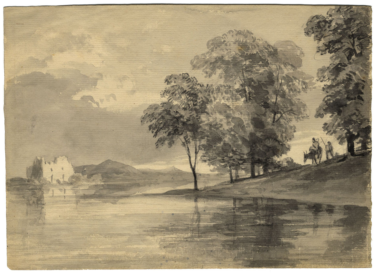 John Charles Denham, River Liffey, Wicklow, Ireland – early C19th watercolour