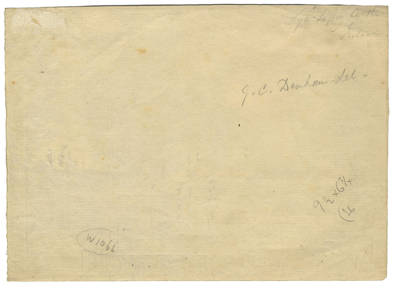 John Charles Denham, Río Liffey, Wicklow, Irlanda – acuarela de principios del siglo XIX