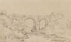 Caledonian Canal, Scotland: Bridge, Road to Inverness from Corpach –1838 drawing