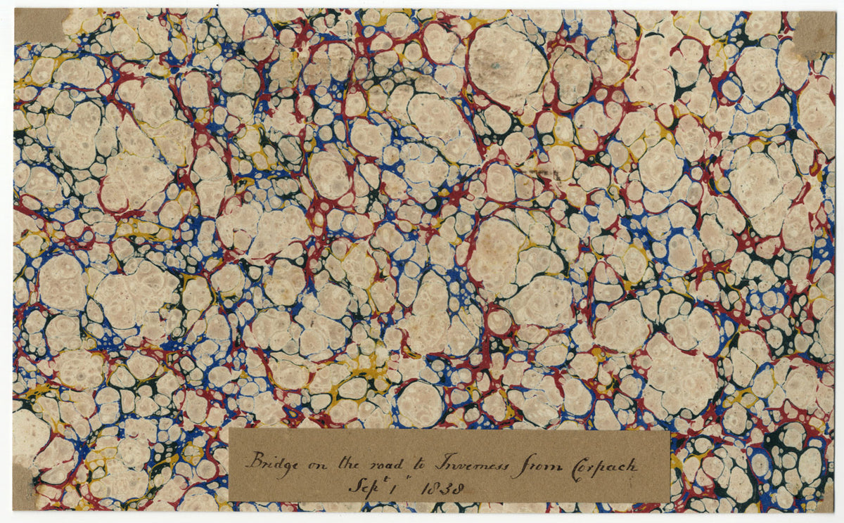 Canale Caledoniano, Scozia: ponte, strada per Inverness da Corpach – disegno del 1838