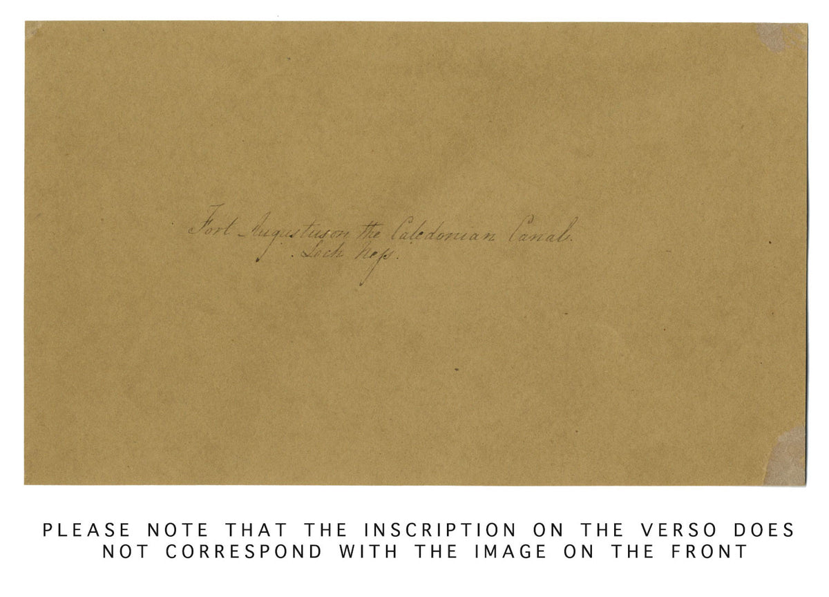 Canale Caledoniano, Scozia: Loch Ness – Disegno originale a penna e inchiostro del 1838