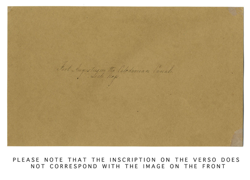 Canale Caledoniano, Scozia: Loch Ness – Disegno originale a penna e inchiostro del 1838