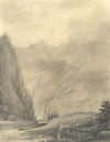 Alfred Swaine Taylor, Pont le Palipier, Switzerland – 1829 graphite drawing