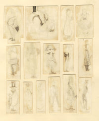Max Beerbohm's London Club Types –Set of 15 late 19th-century pen & ink drawings