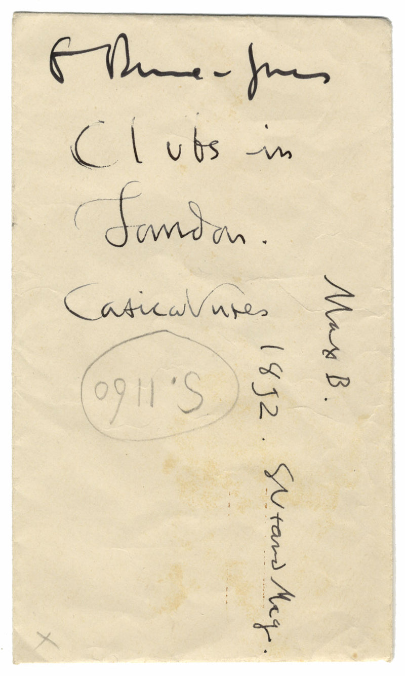 Max Beerbohm's London Club Types –Set of 15 late 19th-century pen & ink drawings