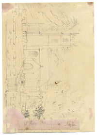 CA Collis, At Hele, Ilfracombe, North Devon – disegno a grafite della metà del XIX secolo