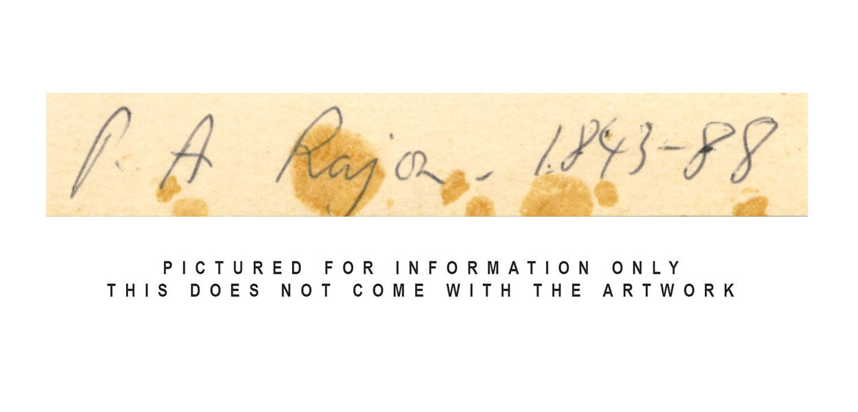 Attribuzione PA Rajon, Ousse dal ponte di Nay, Pirenei – acquerello del XIX secolo