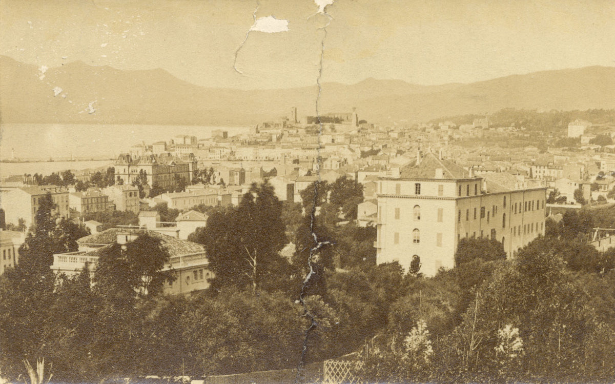 Cannes, Cote d'Azur, France –Original late 19th-century albumen print photograph