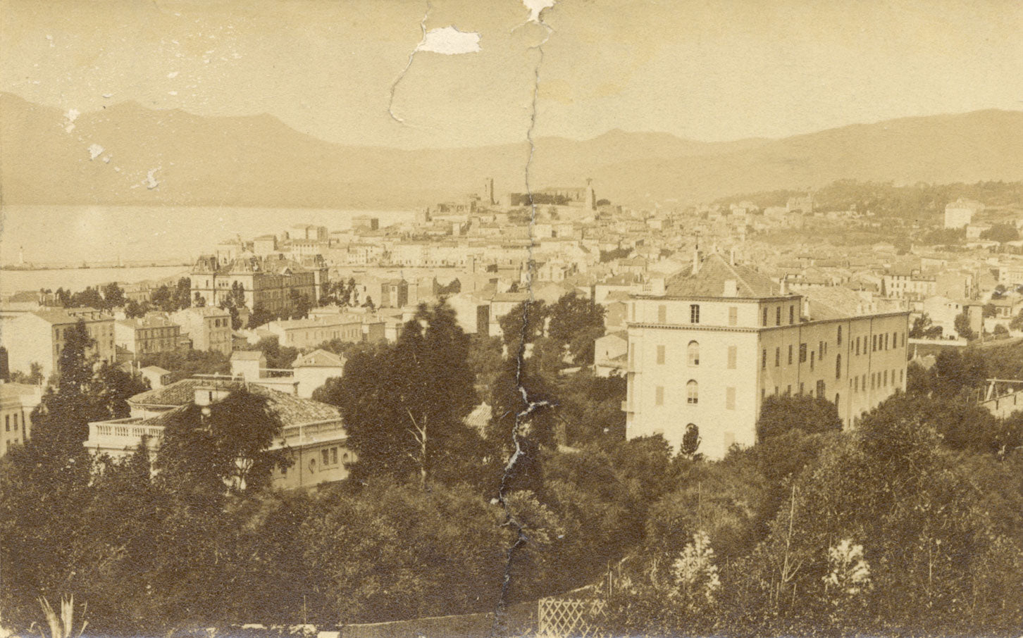 Cannes, Cote d'Azur, France –Original late 19th-century albumen print photograph