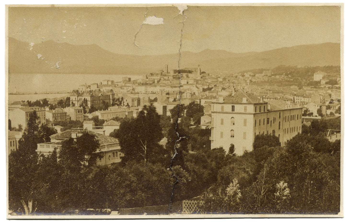 Cannes, Cote d'Azur, France –Original late 19th-century albumen print photograph