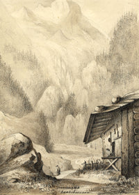 Caroline Pearson, Schmadribach, Lauterbrunnen, Switzerland – c.1836 watercolour