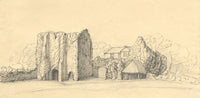 Jane D. Harvey, St Radegund’s Abbey Gateway, Kent – 1843 graphite drawing