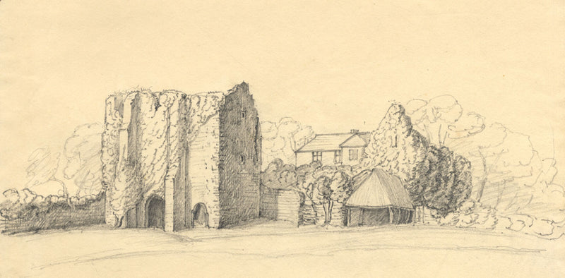 Jane D. Harvey, St Radegund’s Abbey Gateway, Kent – 1843 graphite drawing