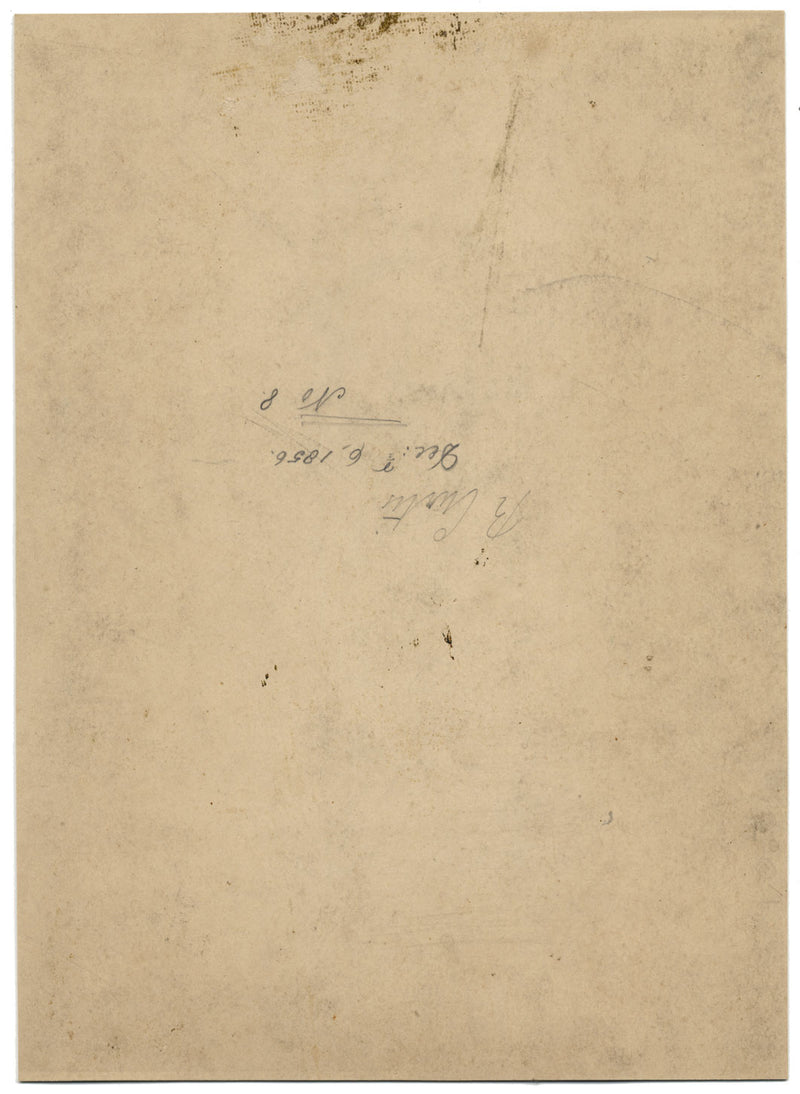 R. Curtis, Tree Study in Sepia – Original 1856 watercolour painting