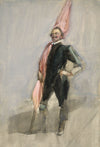 Steven Spurrier RA RBA ROI, Portrait of a Cavalier – c.1907 gouache painting