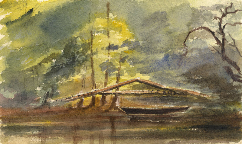 C.J. Newcome, Poyle Park Estate, Surrey – Original c.1870s watercolour painting