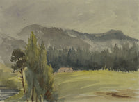 C.J. Newcome, Lake Titisee, Black Forest, Germany – 1899 watercolour painting